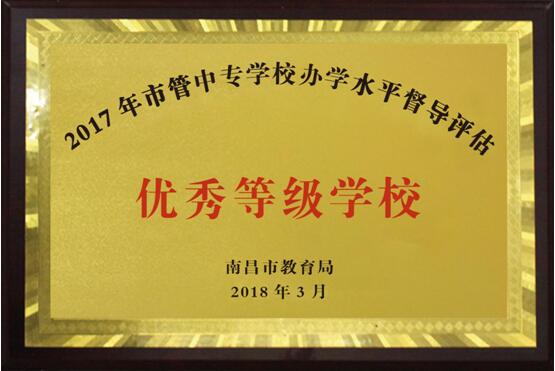 熱烈祝賀南昌向遠(yuǎn)軌道技術(shù)學(xué)校2016、2017、2018連續(xù)三年被南昌市教育局評(píng)定為“優(yōu)秀等級(jí)學(xué)校”！